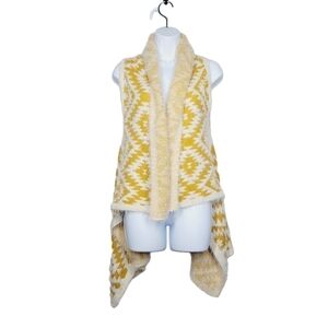 Boho Cardigan Asymmetrical Eyelash Vest